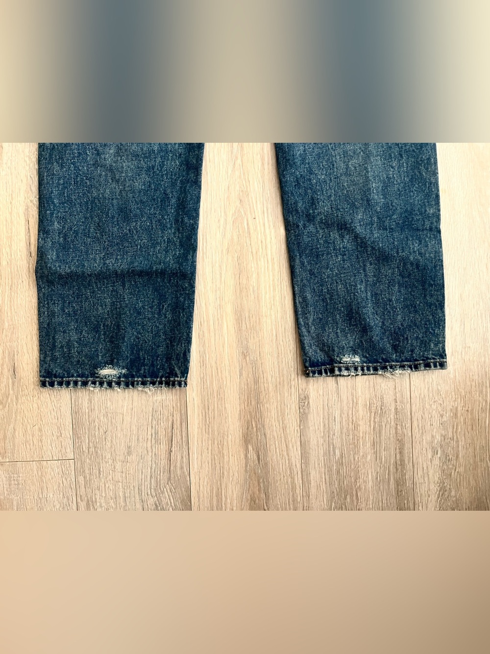 Madewell Women’s The Dean Easy Straight Jean Greendale Wash Rigid - Size 27 - Picture 9 of 10